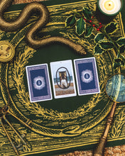 Load image into Gallery viewer, The Somnia Tarot Spread Cloth - "The World" - 100% Cotton - 21.5 x 21.5 inches