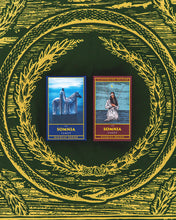 Load image into Gallery viewer, The Somnia Tarot Spread Cloth - "The World" - 100% Cotton - 21.5 x 21.5 inches