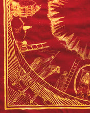 Load image into Gallery viewer, The Somnia Tarot Spread Cloth - "The Journey" - 100% Cotton - 21.5 x 21.5 inches