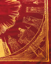 Load image into Gallery viewer, The Somnia Tarot Spread Cloth - "The Journey" - 100% Cotton - 21.5 x 21.5 inches