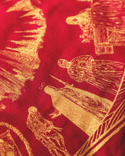 Load image into Gallery viewer, The Somnia Tarot Spread Cloth - "The Journey" - 100% Cotton - 21.5 x 21.5 inches