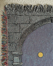 Load image into Gallery viewer, Woven Throw Blanket - “Two of Wands” - 37 x 52 inches