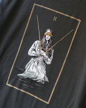 Load image into Gallery viewer, Two of Swords - 100% Cotton T-Shirt - Charcoal Grey