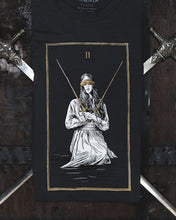 Load image into Gallery viewer, Two of Swords - 100% Cotton T-Shirt - Charcoal Grey
