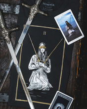 Load image into Gallery viewer, Two of Swords - 100% Cotton T-Shirt - Charcoal Grey