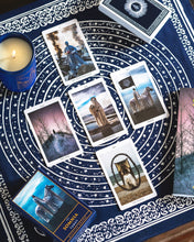 Load image into Gallery viewer, The Somnia Tarot Spread Cloth - "The Signature" - 100% Cotton - 21.5 x 21.5 inches