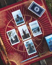 Load image into Gallery viewer, The Somnia Tarot Spread Cloth - "The Sun" - 100% Cotton - 21.5 x 21.5 inches