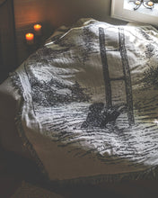 Load image into Gallery viewer, Woven Throw Blanket - "The Moon" - 48 x 60 in