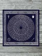 Load image into Gallery viewer, The Somnia Tarot Spread Cloth - &quot;The Signature&quot; - 100% Cotton - 21.5 x 21.5 inches
