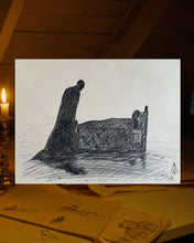 Load image into Gallery viewer, ~The Somnia Tarot - &#39;The Fear Cycle&#39; Concept Sketch - Somnia Artifacts
