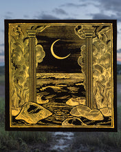 Load image into Gallery viewer, The Somnia Tarot: Spread Cloth "The Priestess" - Teal or Black
