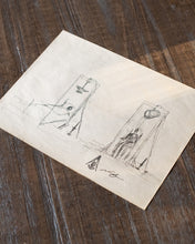 Load image into Gallery viewer, ~The Somnia Tarot - &#39;Attesa&#39; / &#39;The Weight&#39; Dream Journal Sketch - Somnia Artifacts
