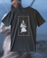 Two of Swords - 100% Cotton T-Shirt - Charcoal Grey