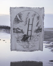 Load image into Gallery viewer, Woven Throw Blanket - &quot;The Moon&quot; - 48 x 60 in
